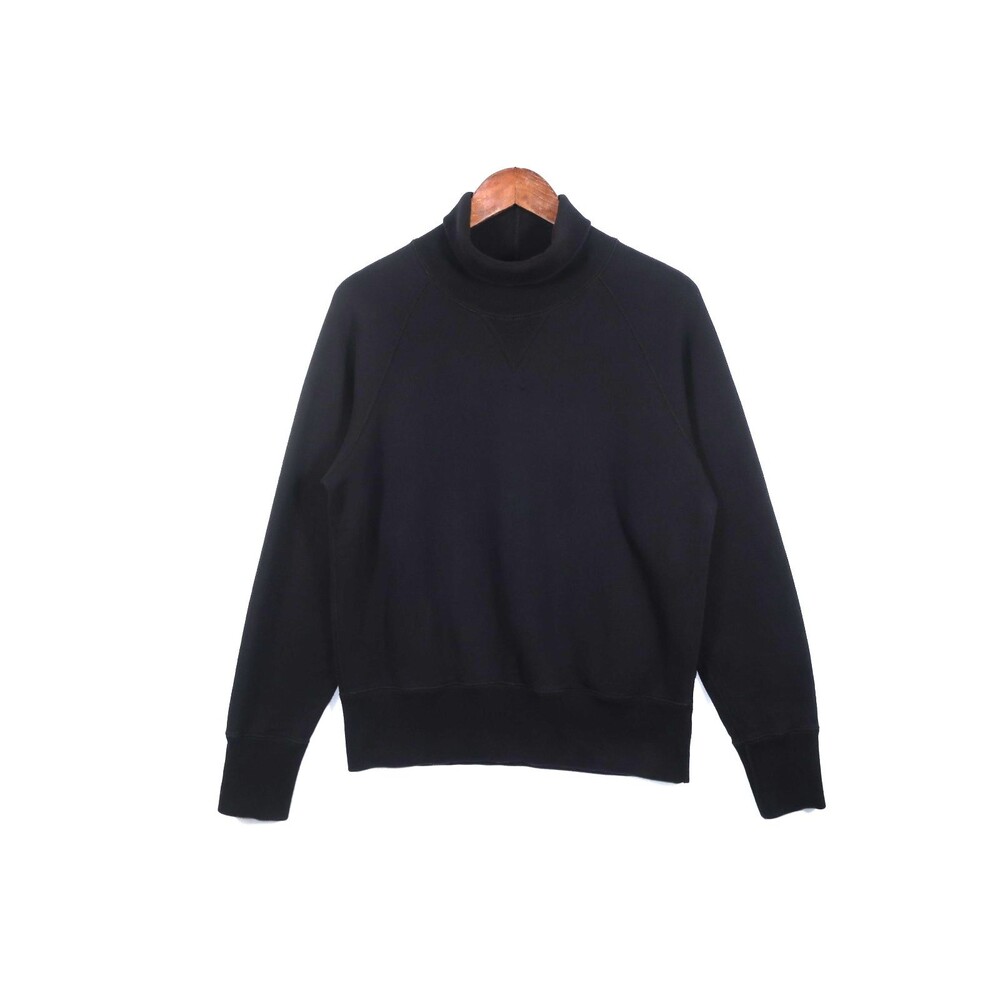 Todd Snyder X Champion Collab Black Turtleneck Sweatshirt Fleece Size Small